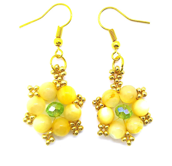 Boucles étoiles coquillage