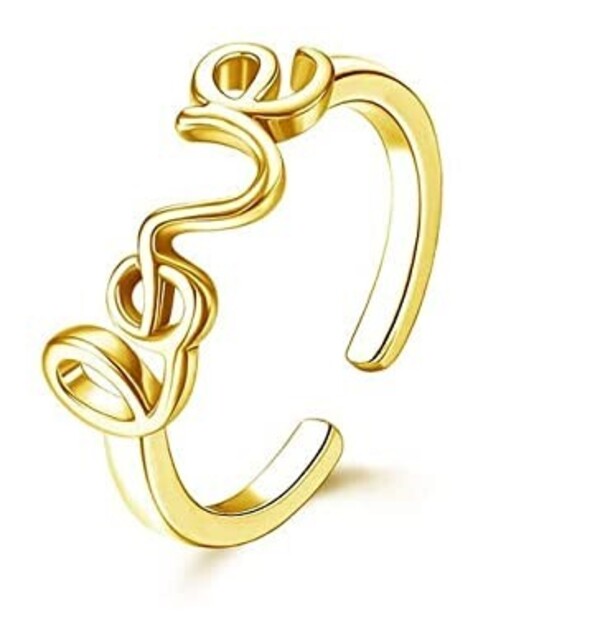 Bague ouverte {color-f} Love